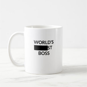 Funny Gift for Bosses - 's Werelds Blank Boss Koffiemok
