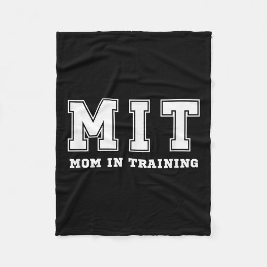 Funny Gift For New Mom In Training Expecting Pregn Fleece Deken (Voorkant)