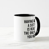 Funny Gift For Sister Mug Christmas Gift (Devant droit)