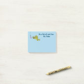 Funny Gift for Teacher Personalised Name Fish Pun Post-it® Notes (Op bureau)