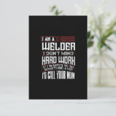 Funny Gift for Welder | Lover Gift, vader van de W Bedankkaart (Staand voorkant)