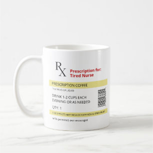 Funny Gift Idea for Nurse, Coffee Lover - RX Novel Koffiemok