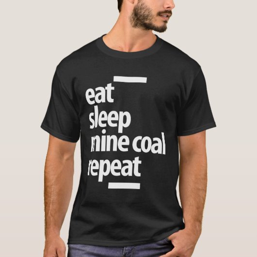 Funny Gift Mine Coal Job Title Cadeau T-shirt (Voorkant)
