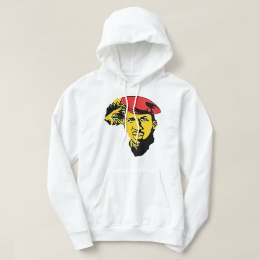 Funny Gift Thomas Afrianist Sankara Retro Wave Hoodie (Design voorkant)