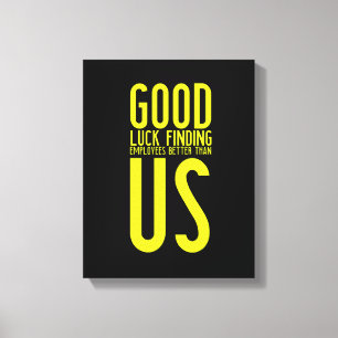 Funny giften voor werknemers die vertrekken of fi canvas afdruk