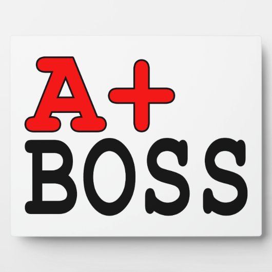 Funny Gifts for Bosses: A+ Boss Fotoplaat (Voorkant)