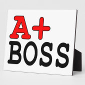 Funny Gifts for Bosses: A+ Boss Fotoplaat (Zijkant)