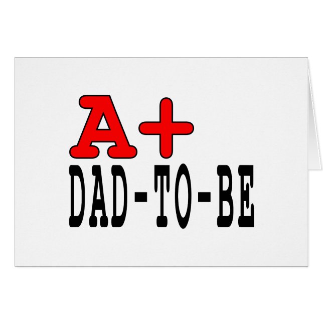 Funny Gifts for Dads to be: A+ pa wordt (Voorkant Horizontaal)