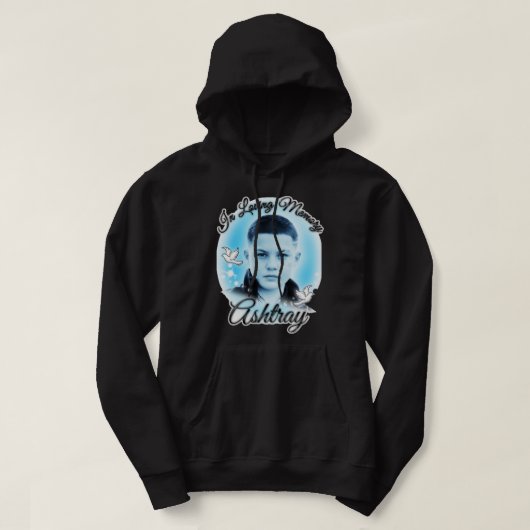 Funny Gifts uit liefde voor geheugen Ashtray Eupho Hoodie (Design voorkant)