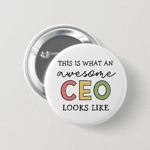 Funny Gifts voor CEO   Geweldige CEO Boss Gifts Ronde Button 5,7 Cm