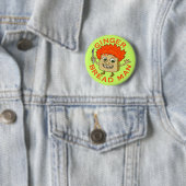 Funny Ginger Bread Man Kerstmis Ronde Button 5,7 Cm (In situ)