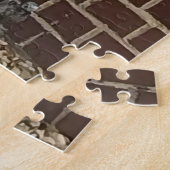 Funny Ginger Cat on Fence Legpuzzel (Zijkant)