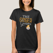 Funny Ginger Gnome Beer Kerstmis T-Shirt (Voorkant)