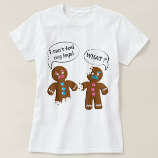 Funny Gingerbread Cookie Christmas Design T-shirt
