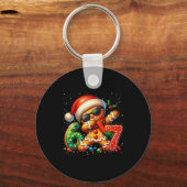Funny Gingerbread Dabbing Six Seven 67 Meme Christ Sleutelhanger (Voorkant)