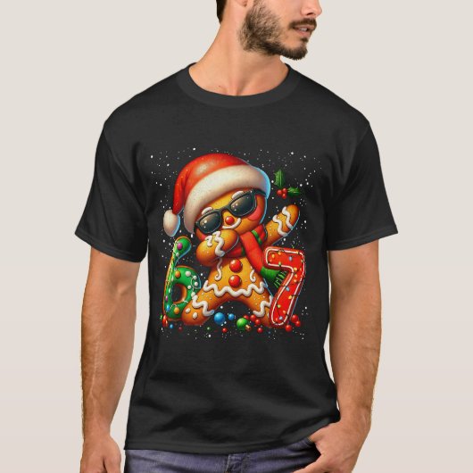 Funny Gingerbread Dabbing Six Seven 67 Meme Christ T-shirt (Voorkant)