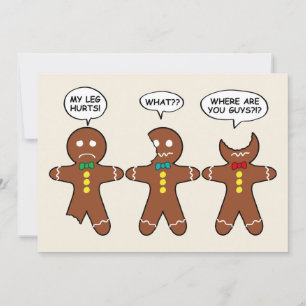 Funny Gingerbread Everything Fine Fun Feestdagenkaart