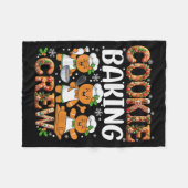 Funny Gingerbread Lovers Cookie Baking Crew Christ Fleece Deken (Voorkant (Horizontaal))