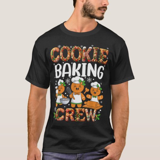 Funny Gingerbread Lovers Cookie Baking Crew Christ T-shirt (Voorkant)