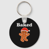 Funny Gingerbread Man Baked Cookie Baking Adult Ch Sleutelhanger (Voorkant)