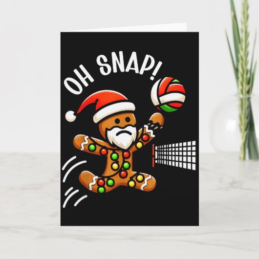 Funny Gingerbread Man Pajamas & Pjs Xmas Holid Kaart (Voorkant)