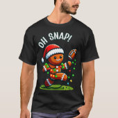 Funny Gingerbread Man Pajamas & Pjs Xmas Holid T-shirt (Voorkant)