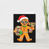 Funny Gingerbread Six Seven 67 Gingerbread Man Xma Kaart (Voorkant)