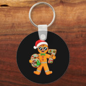 Funny Gingerbread Six Seven 67 Gingerbread Man Xma Sleutelhanger (Voorkant)
