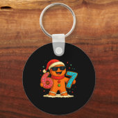 Funny Gingerbread Six Seven 67 Ice Cream Drip Chri Sleutelhanger (Voorkant)