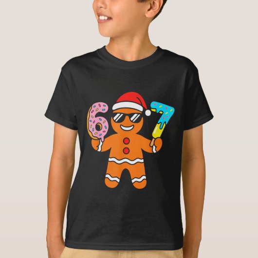 Funny Gingerbread Six Seven 67 Ice Cream Drip Chri T-shirt (Voorkant)