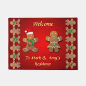 Funny Gingerbrood Cookies Deurmat (Voorkant)