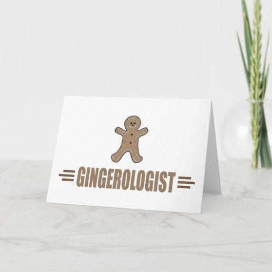 Funny Gingerbrood Feestdagen Kaart (Voorkant)