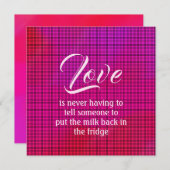 Funny Gingham Valentijn (Voorkant / Achterkant)