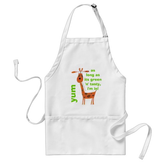 Funny Giraffe Apron Standaard Schort (Voorkant)