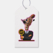 Funny Giraffe Cadeaulabel (Voorkant)