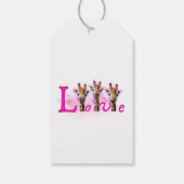Funny Giraffe Cadeaulabel (Achterkant)