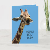 Funny Giraffe Carte d'anniversaire (Devant)