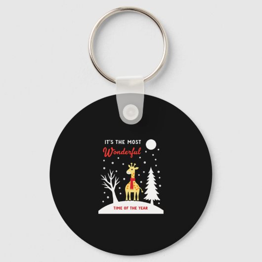 Funny Giraffe Design For Women Girls Safari Giraff Sleutelhanger (Voorkant)