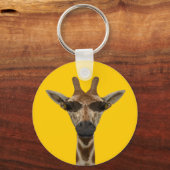 Funny Giraffe Incognito met rendabele zonnebrillen Sleutelhanger (Voorkant)
