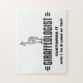 Funny Giraffe Legpuzzel (Verticaal)
