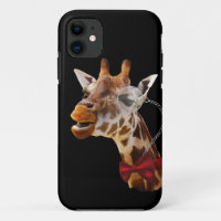 Funny Giraffe met Bowtie en Monocle