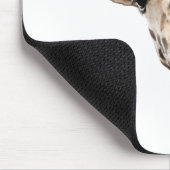 Funny Giraffe met Bowtie en Monocle Muismat (Hoek)