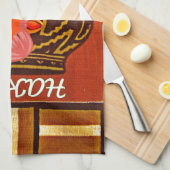 Funny Giraffe met coole tekst Hakuna Matata Theedoek (Quarter Fold)