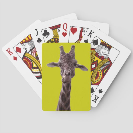 Funny Giraffe Pokerkaarten (Achterkant)