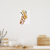 Funny Giraffe Poster (Keuken)