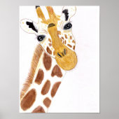 Funny Giraffe Poster (Voorkant)