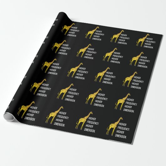 Funny Giraffe Pun Cadeaupapier (Uitgerold)