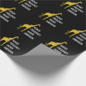 Funny Giraffe Pun Cadeaupapier (Hoek)