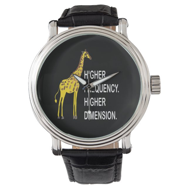 Funny Giraffe Pun Horloge (Voorkant)