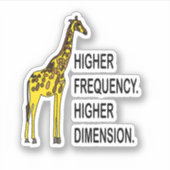 Funny Giraffe Pun Sticker (Voorkant)